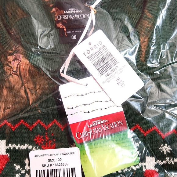 ❤️NWT VINTAGE TORRID SWEATER - CHRISTMAS VACATION - GRISWOLD HOLIDAY PLUS SIZE - Picture 10 of 12